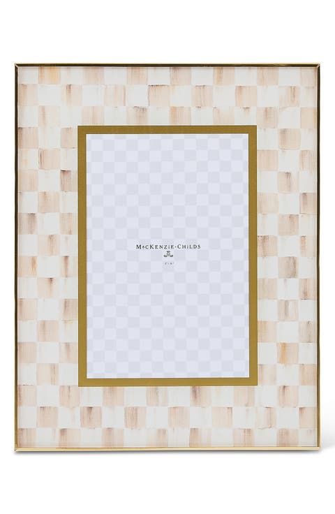 Mocha Check 4 x 6 Picture Frame