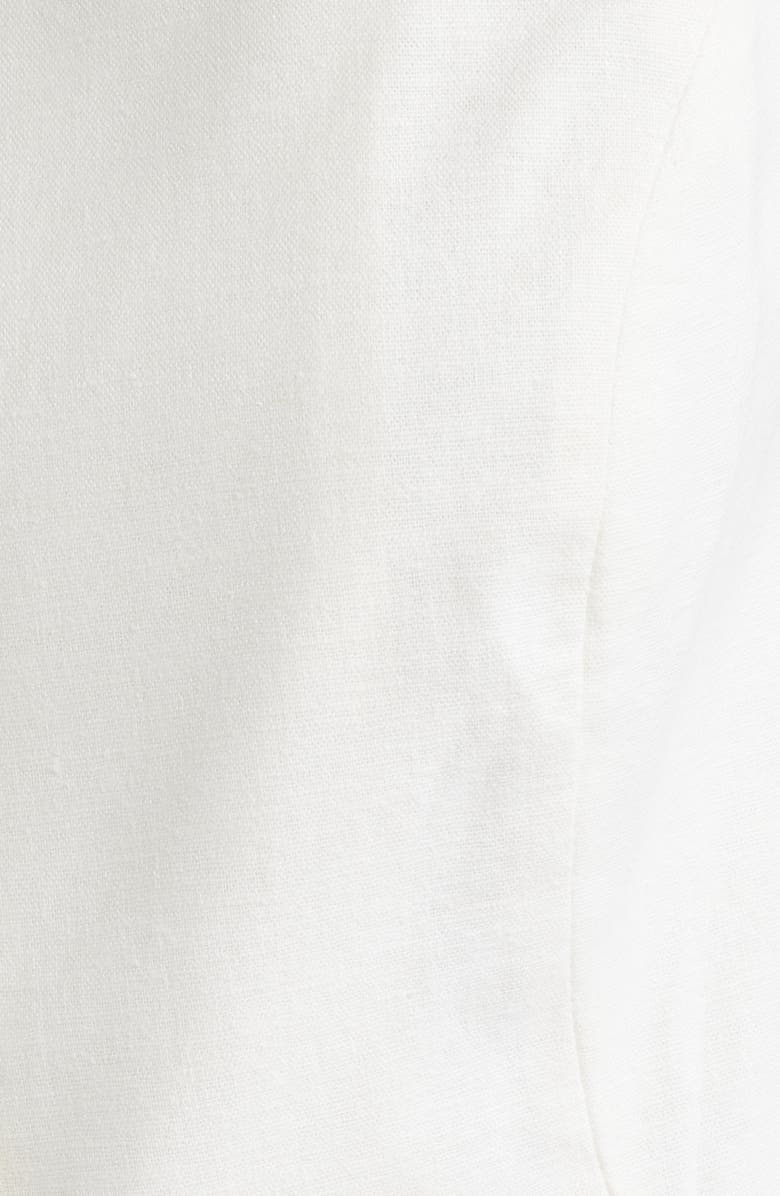 Open Edit Linen Blend Vest, Alternate, color, White