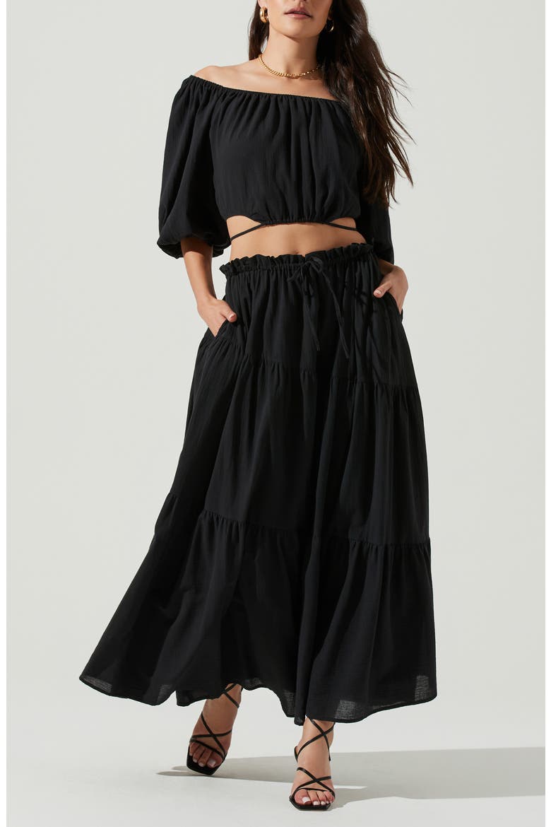 the Label Balboa Skirt, Alternate, color, BLACK