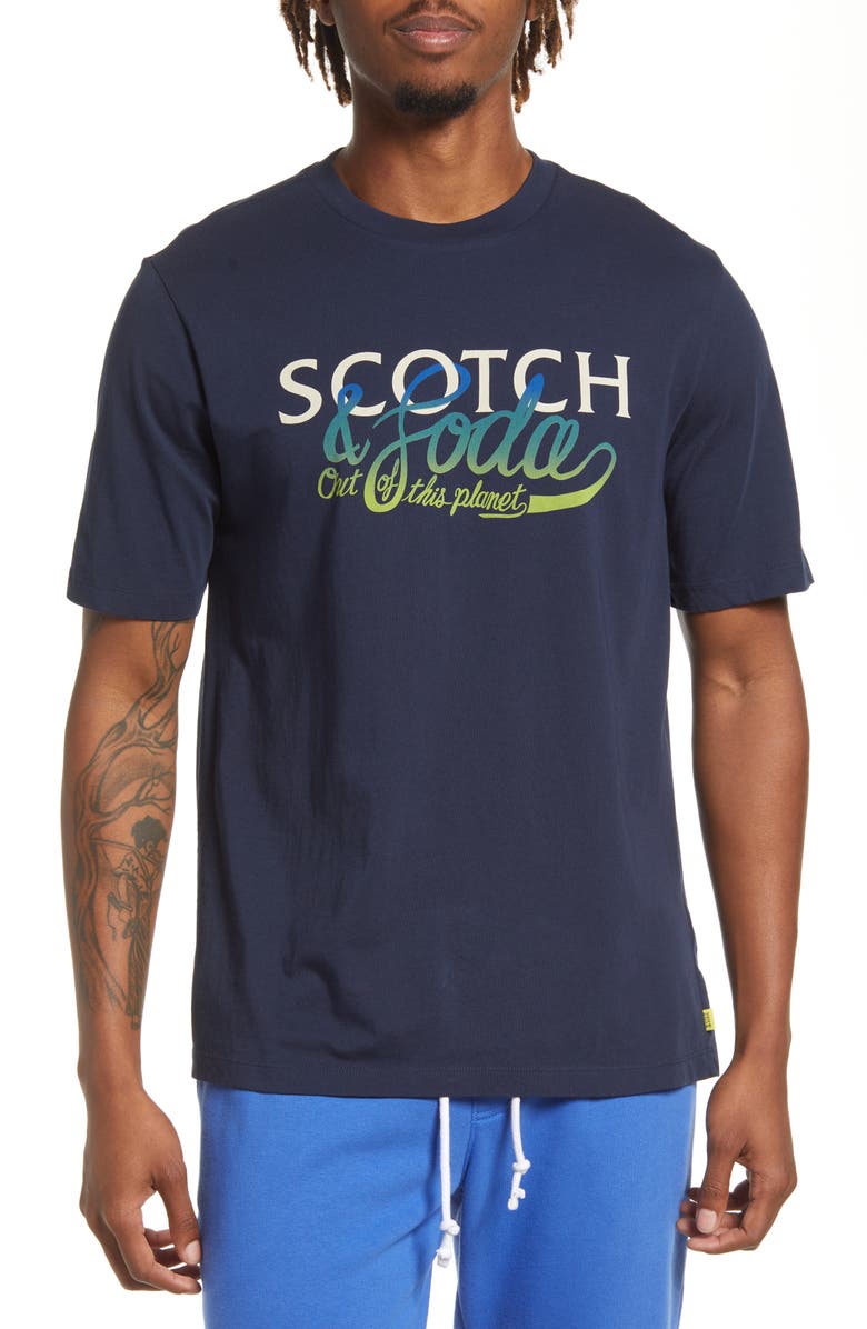 Scotch & Soda Logo Graphic Tee, Main, color, 