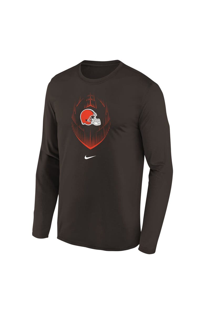 Nike Preschool Nike Brown Cleveland Browns Legend Icon Long Sleeve T-Shirt, Alternate, color, Brown