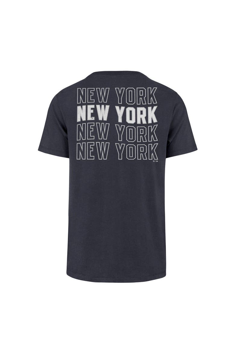 Men's '47 Navy New York Yankees Hang Back Franklin T-Shirt, Alternate, color, Navy