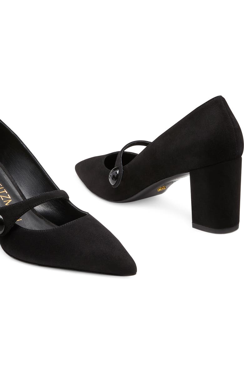 Stuart Weitzman SW 75 Pointed Toe Mary Jane Pump, Alternate, color,