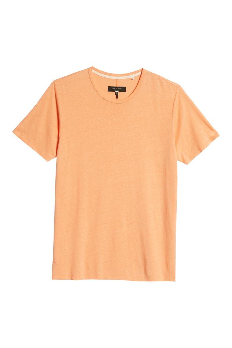 Classic Air Men's Linen Blend T-Shirt, Alternate, color, PEACH FIZZ
