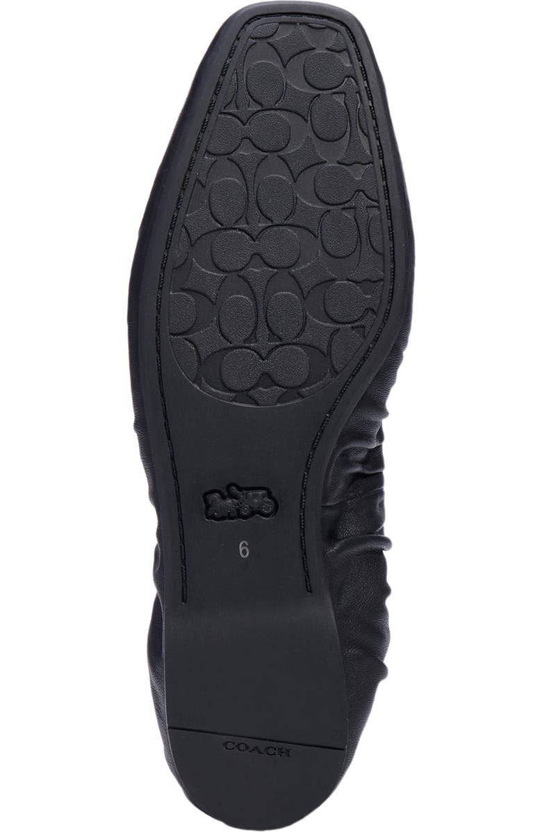 COACH Eleanor Leather Flat, Alternate, color,