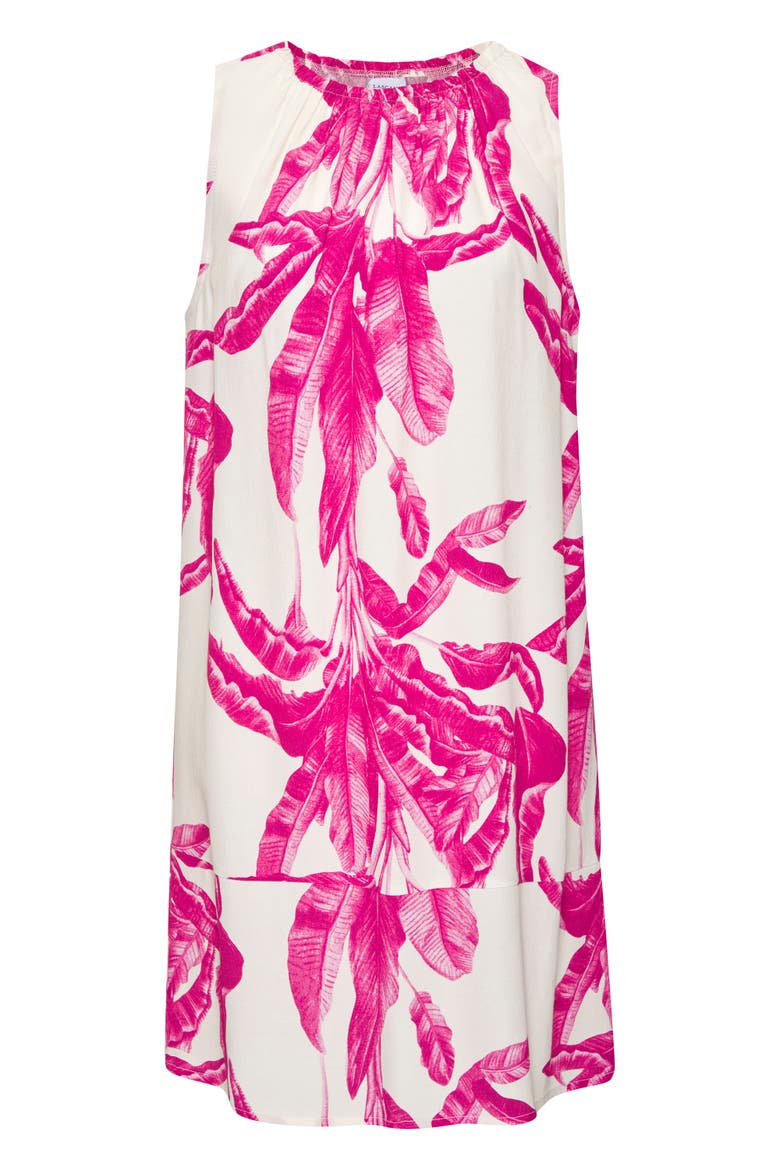 Tropical Print Shift Dress, Alternate, color, Ivory Pink