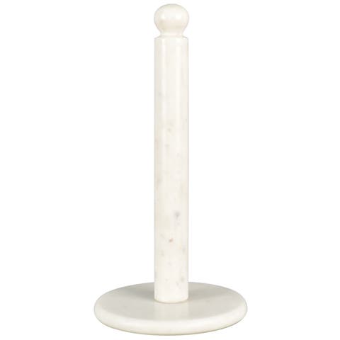 Avery Modern Classic Metal with Non Slip Weighted Marble Base Paper Towel Holder