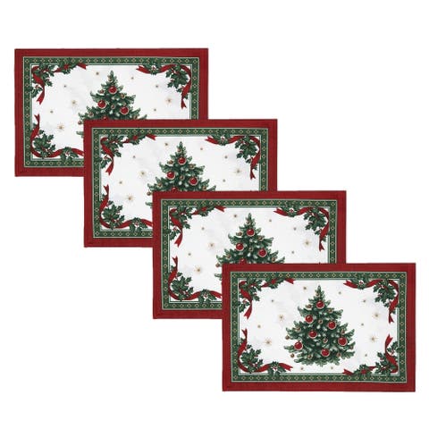 Toy's Delight Engineered Placemat Set Of 4 Multicolor - 13"w X 19"l