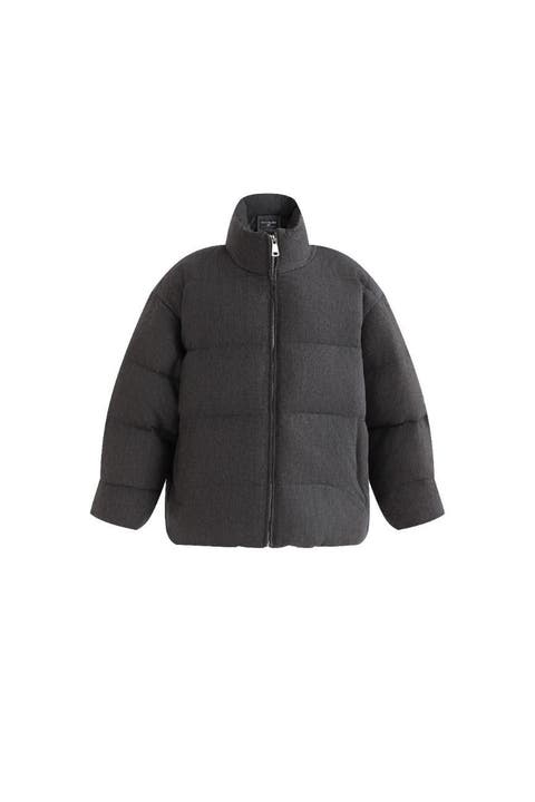 Puffer Jacket with High Collar