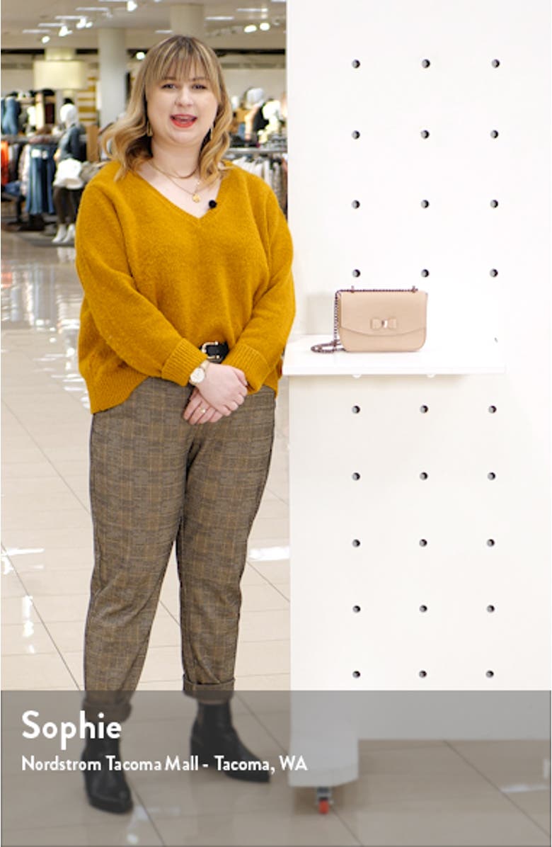 Daissy Bow Mini Leather Crossbody Bag, sales video thumbnail