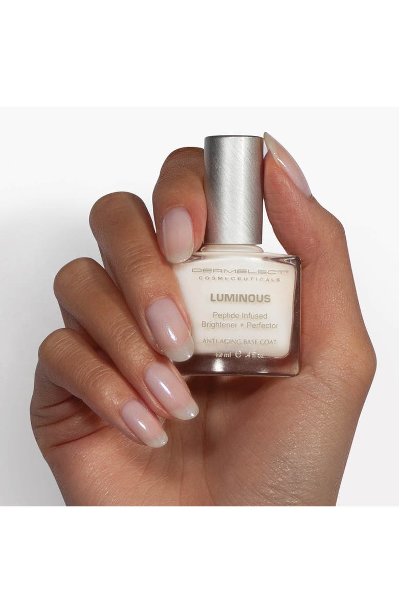 Dermelect LUMINOUS Brightener + Perfector Base Coat, Alternate, color, White