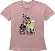 The Nightmare Before Christmas Women's The Nightmare Before Christmas Group Character Shot T-Shirt