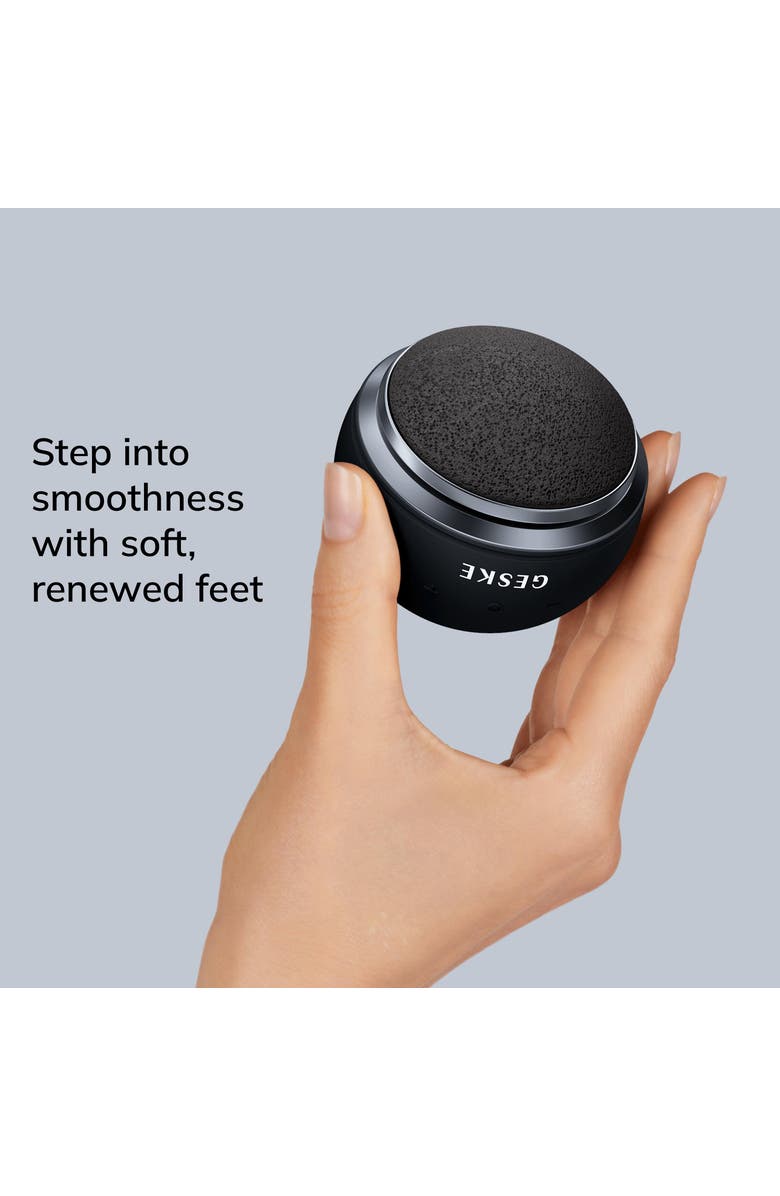 GESKE SmartAppGuided Electric Pumice Foot Smoothing Spinning Sphere | 8 in 1, Alternate, color, Black