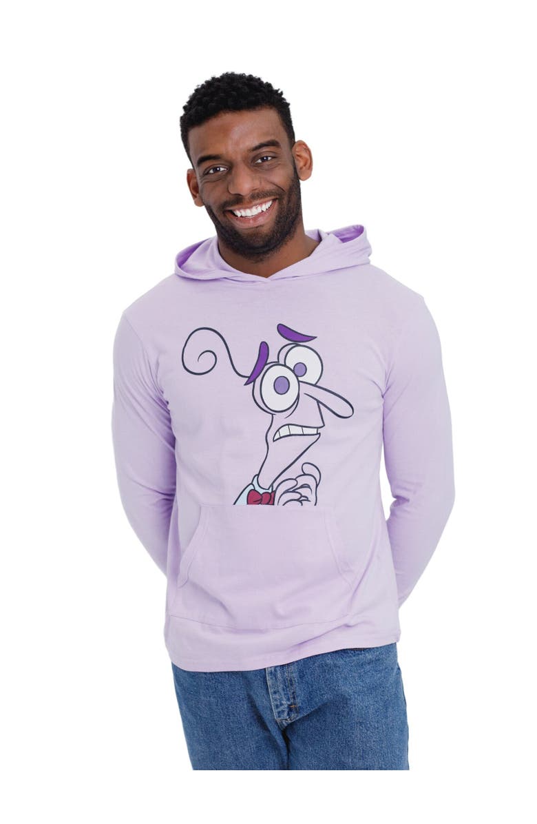 Disney Inside Out Long Sleeve Hooded T-Shirt, Main, color, Fear Purple