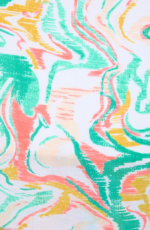 Area Stars Abstract Print Scarf In Multi