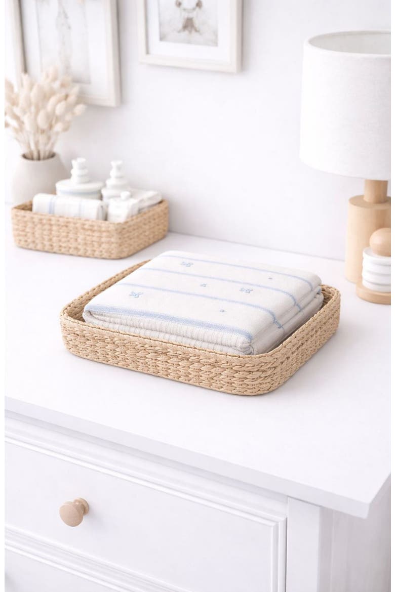 Chunky Cotton Blanket, Alternate, color, BLUE