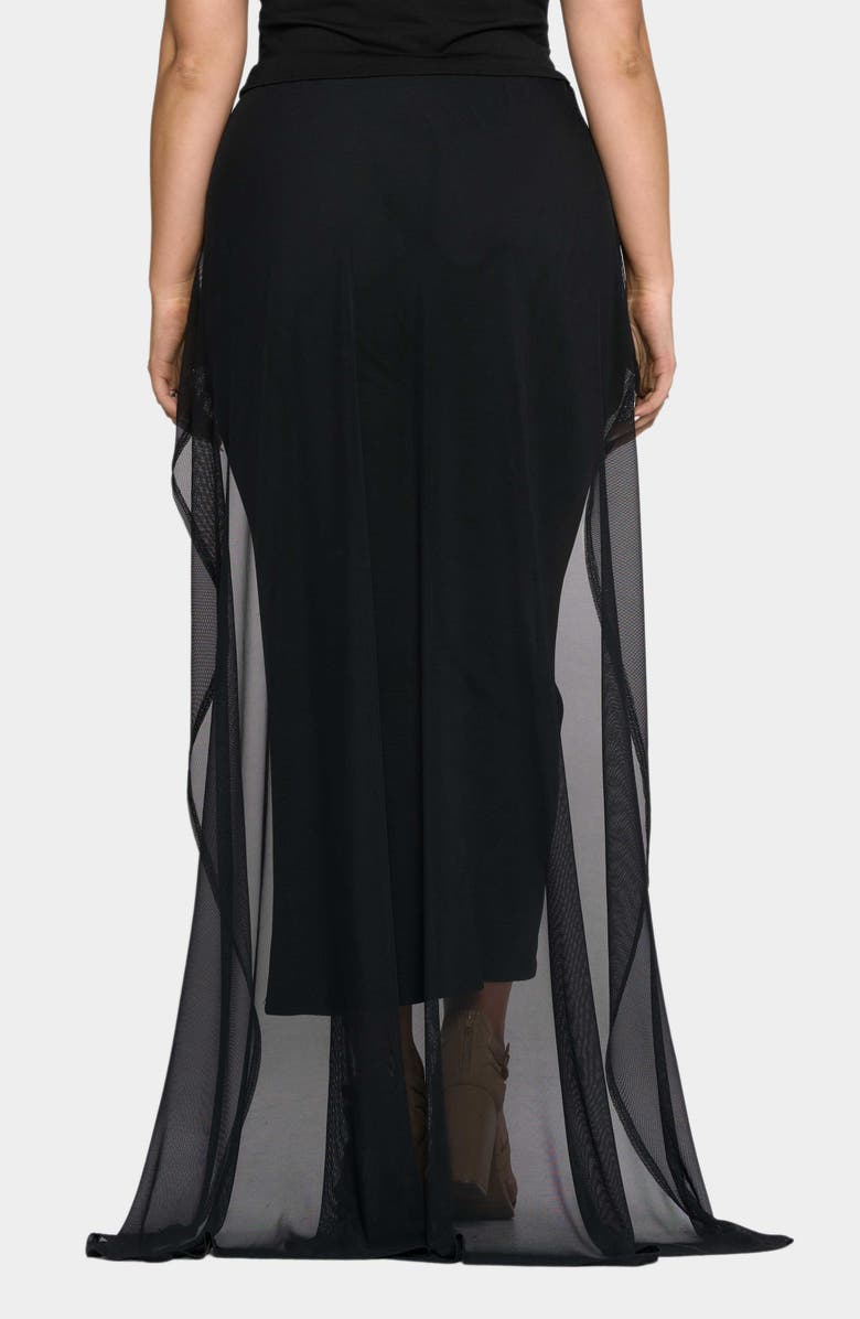 L I V D Walk Through Mesh Pants, Alternate, color, Black