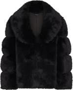 Naked Wardrobe Oversize Fur Jacket