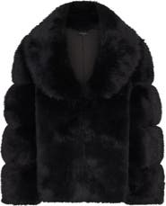 Naked Wardrobe Oversize Fur Jacket