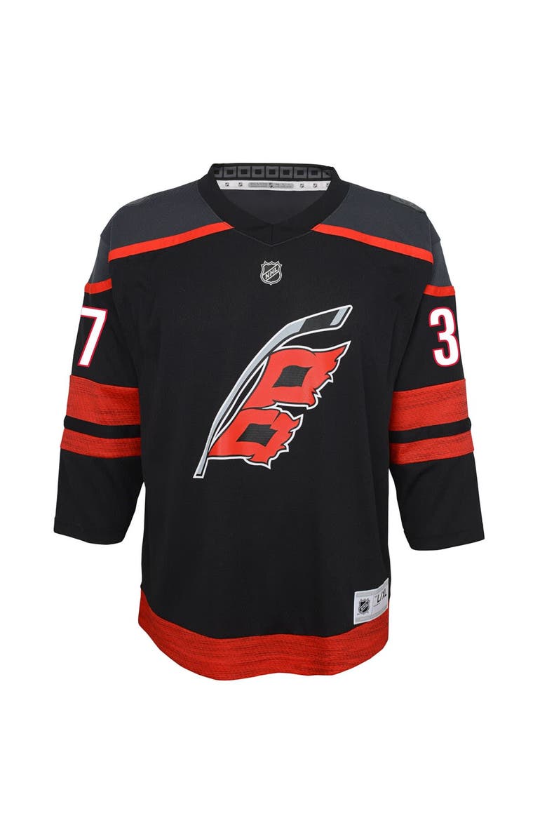 Outerstuff Youth Andrei Svechnikov Black Carolina Hurricanes Alternate Replica Player Jersey, Alternate, color, Black