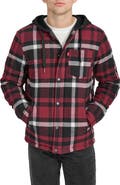 Levi's® Quilted Plaid Hooded Shacket