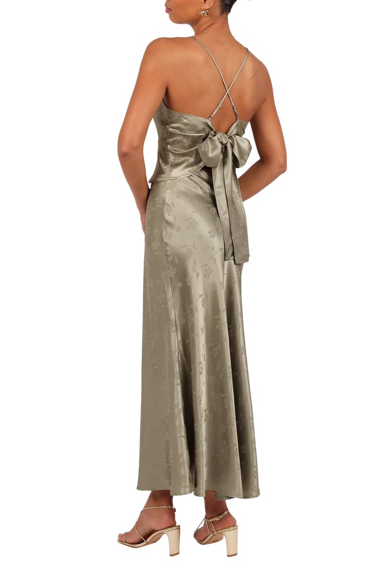 Belle Floral Two-Piece Dress, Alternate, color, OLIVE