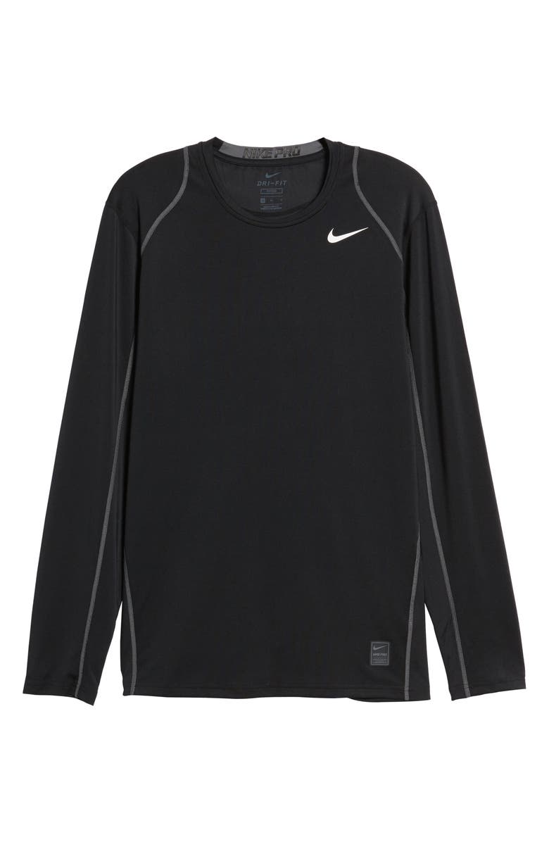 Nike 'Pro Coo' Fitted Long Sleeve Dri-FIT T-Shirt, Main, color,