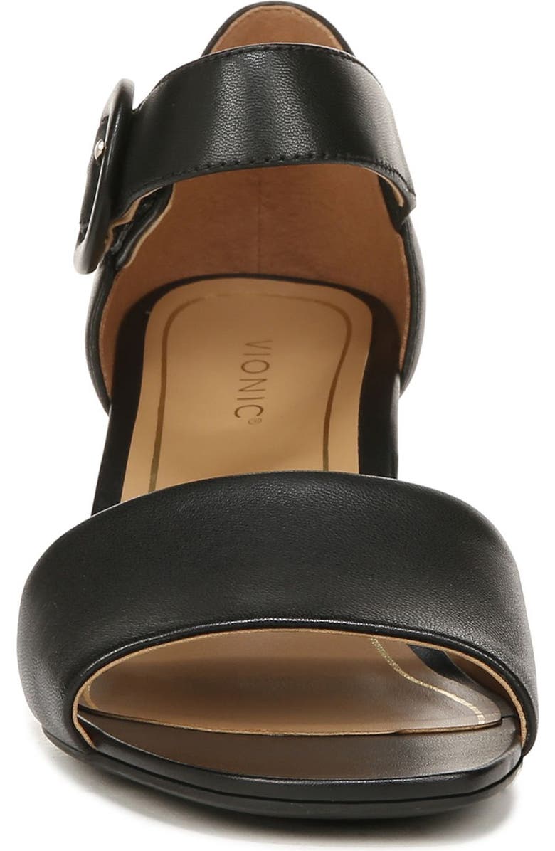 Vionic Chardonnay Block Heel Sandal, Alternate, color, Black