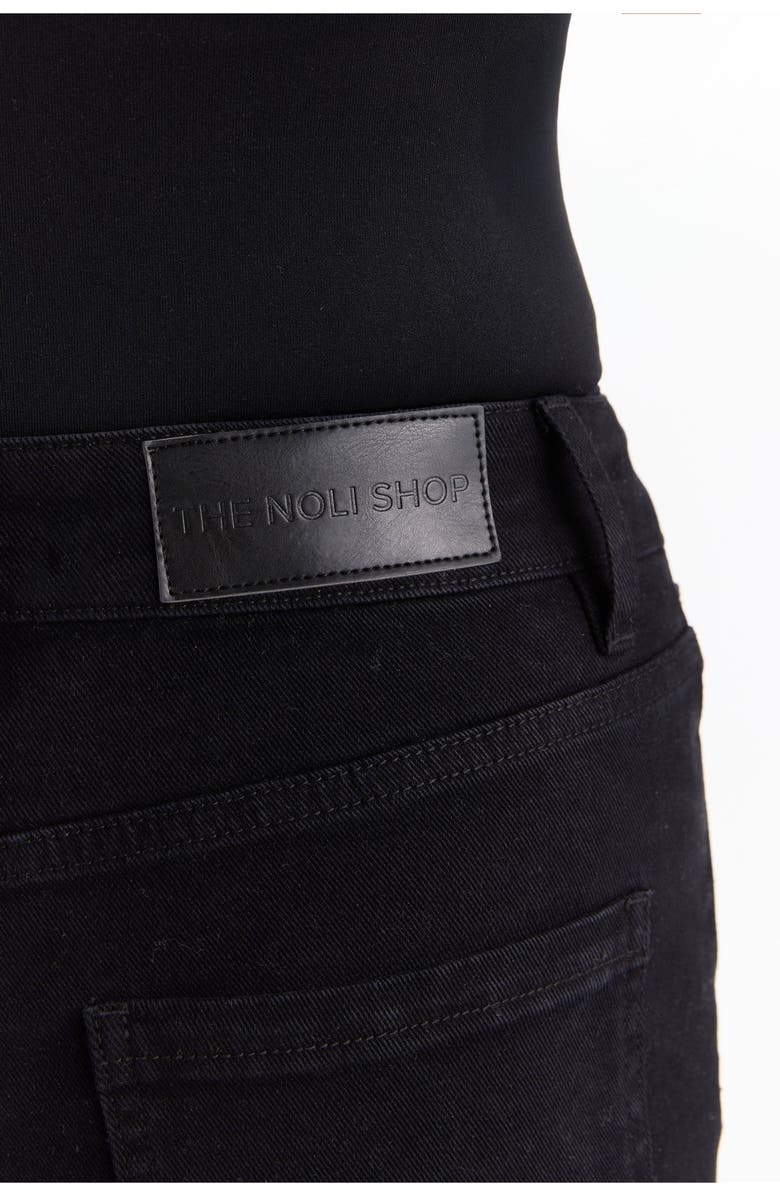 The Noli Shop Kaia Pearl High Rise Jean Petite, Alternate, color, Black
