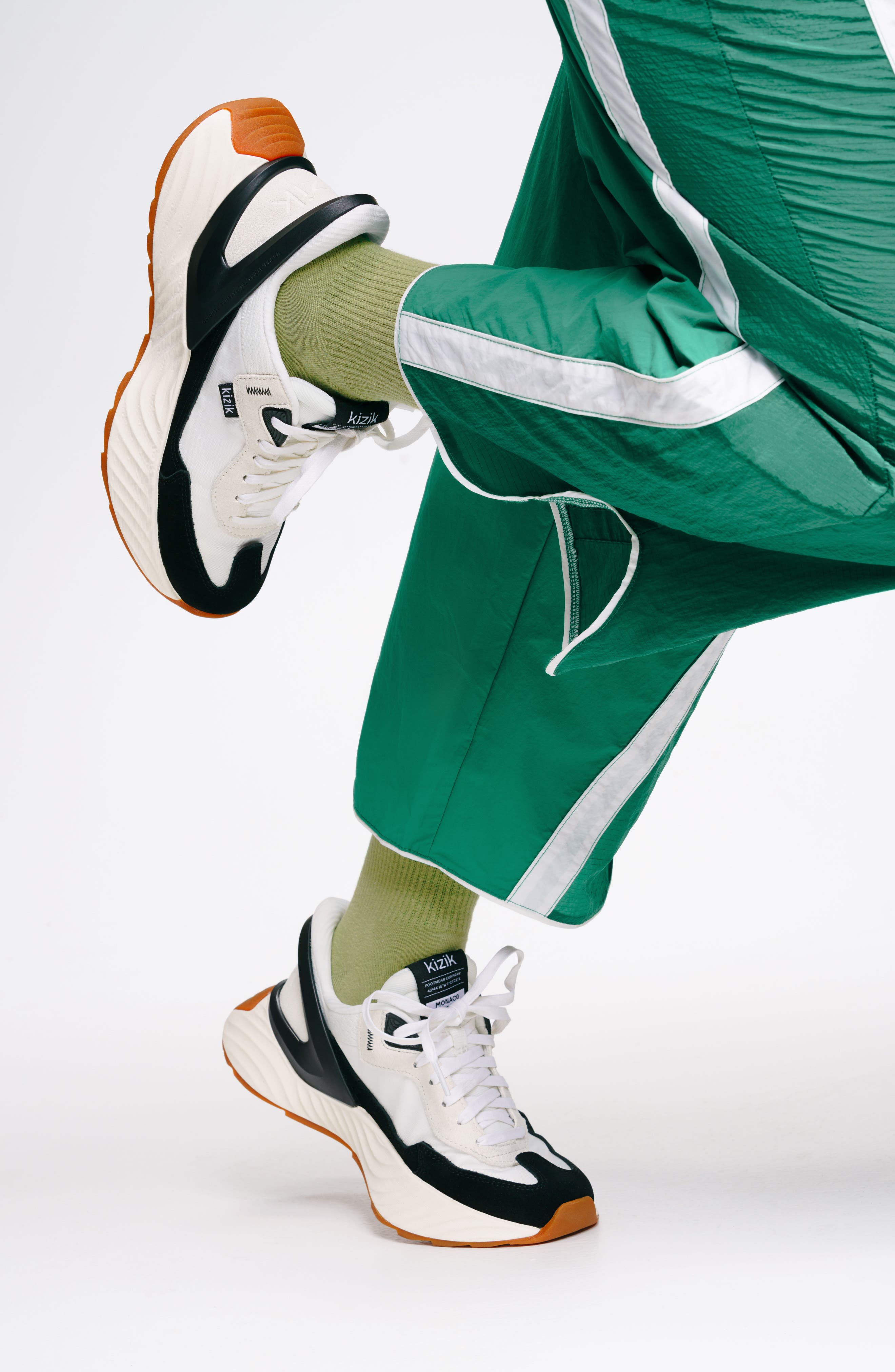 Kizik Monaco Slip-On Sneaker, Alternate, color, White/Black