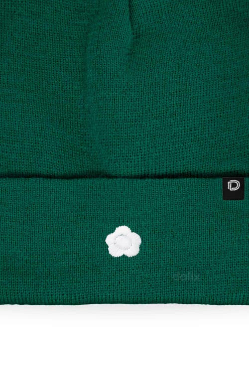 Dalix Lil Flower Beanie Cap In Green