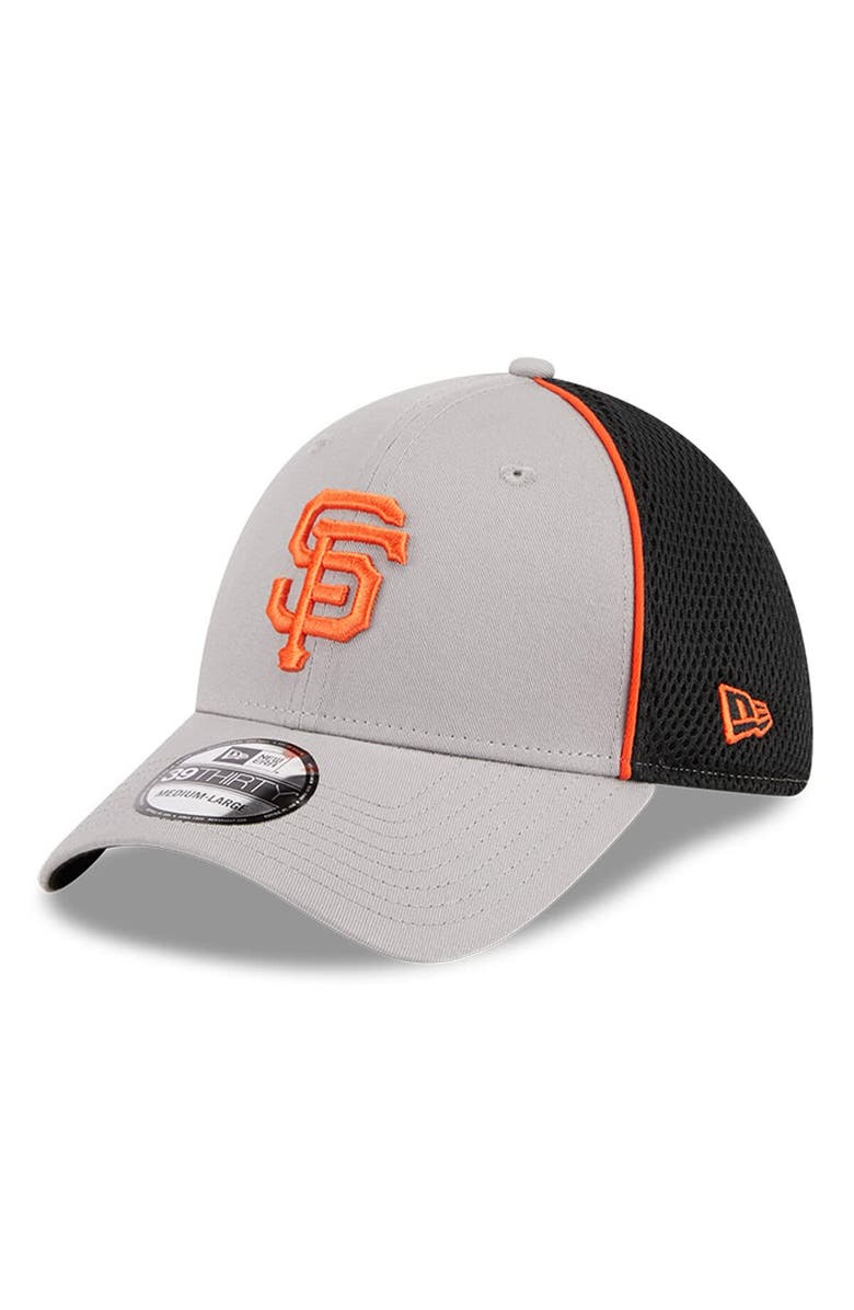 New Era Men's New Era Gray San Francisco Giants Pipe 39THIRTY Flex Hat, Main, color, Gray