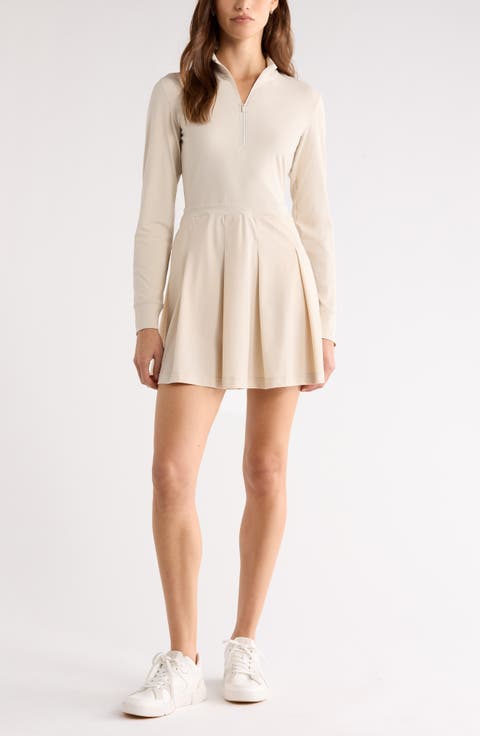 Peak Hybrid Long Sleeve Skater Dress