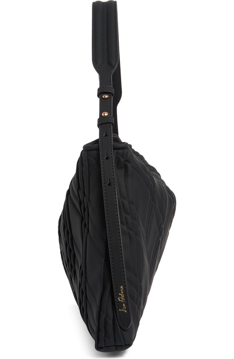 Sam Edelman Peddy Quilted Shoulder Bag, Alternate, color, Black