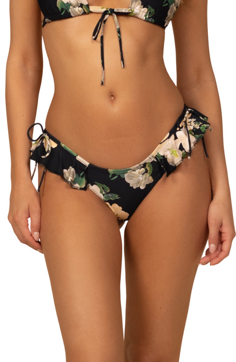 MONTCE Uno Floral Ruffle Detail Bikini Bottoms, Main, color, Liz Floral