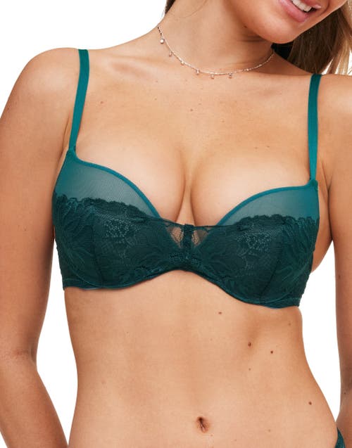 Adore Me Cyla Push Up Plunge Bra in Dark Green at Nordstrom, Size 38C