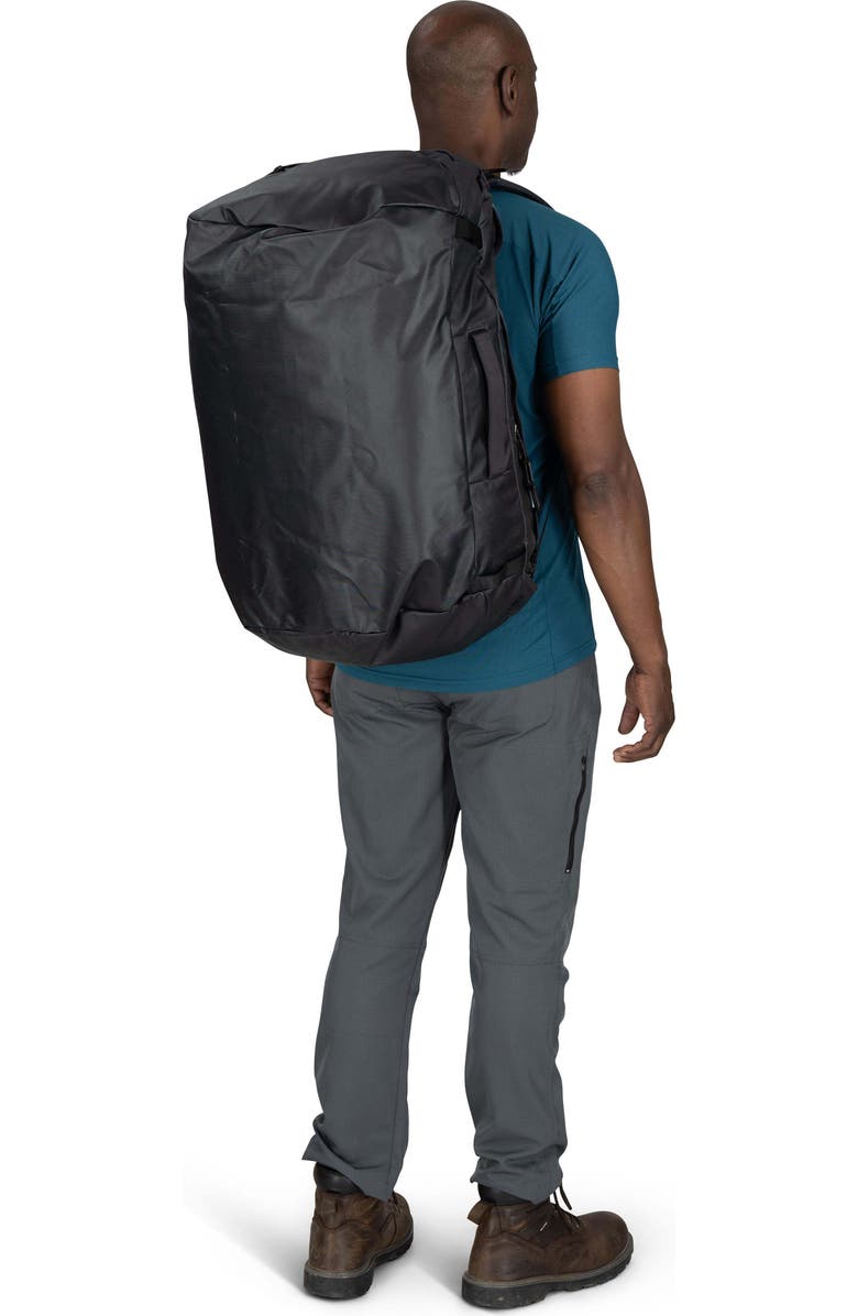 Osprey Transporter 65-Liter Duffle Luggage, Alternate, color, Raven Black/Black