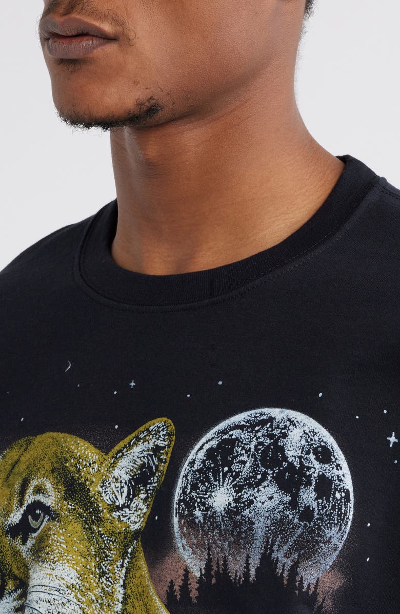 Junk Food Los Angeles Mountain Lion Graphic Sweatshirt, Alternate, color,