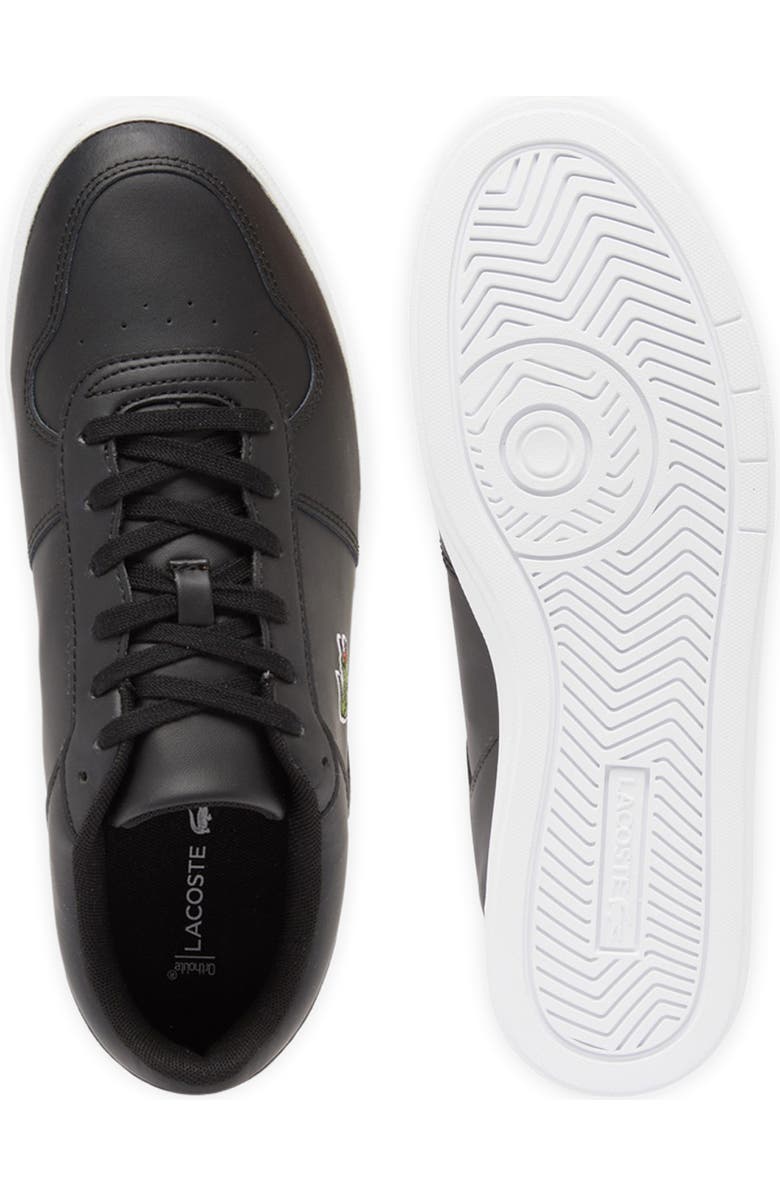 Lacoste Low Top Sneaker, Alternate, color, Black/ White