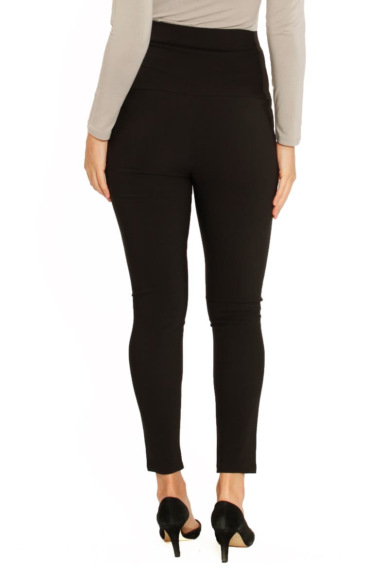 Fitted Straight Leg Maternity Pants, Alternate, color, BLACK