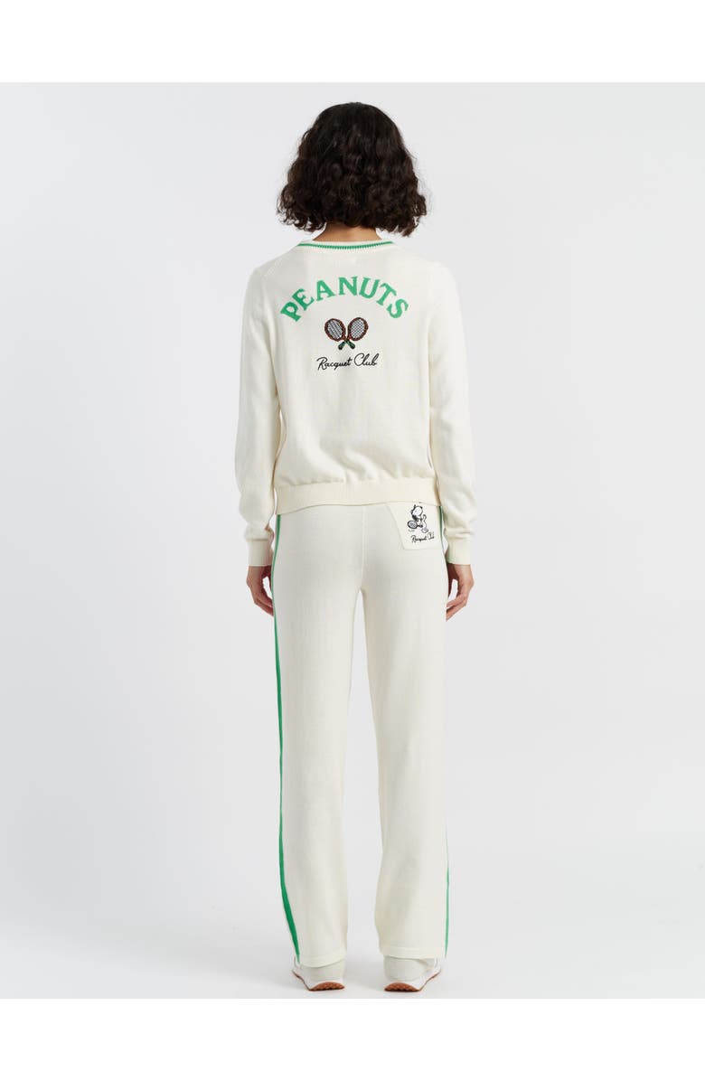 Chinti & Parker Cotton Peanuts Racquet Club Cardigan, Alternate, color,