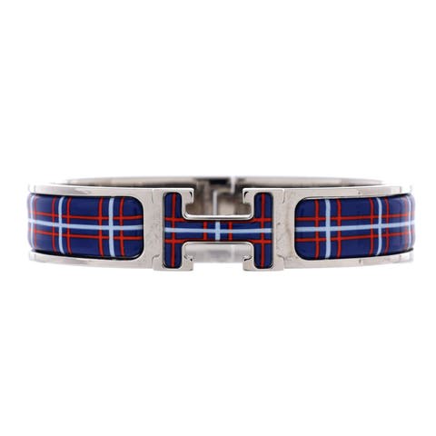Clic H Bracelet Printed Enamel Narrow