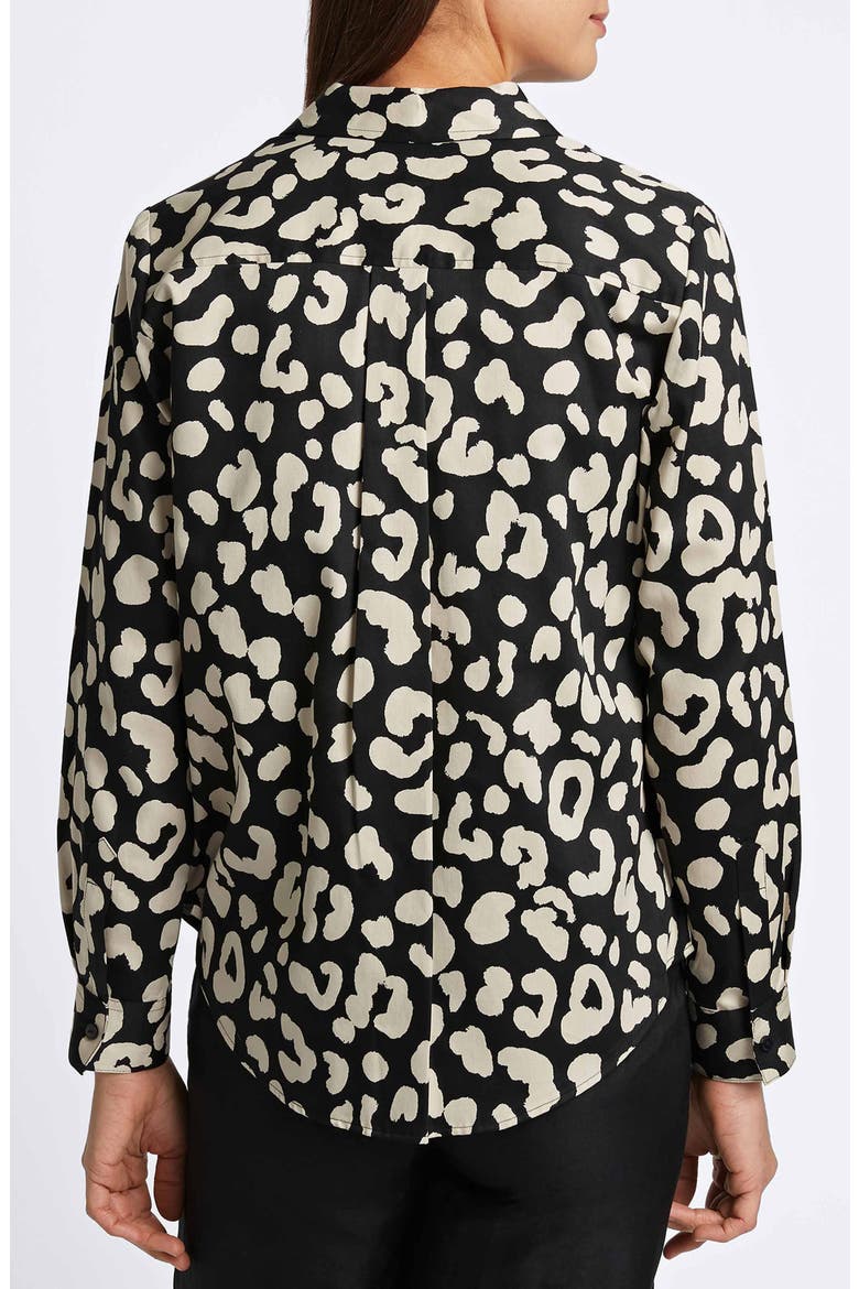 Cheetah Print Shirt, Alternate, color, SILVER BIRCH/BL