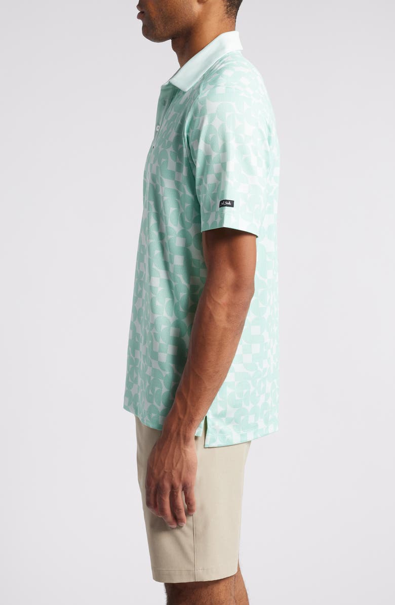 Bad Birdie Verde Victory Piqué Knit Polo, Alternate, color,