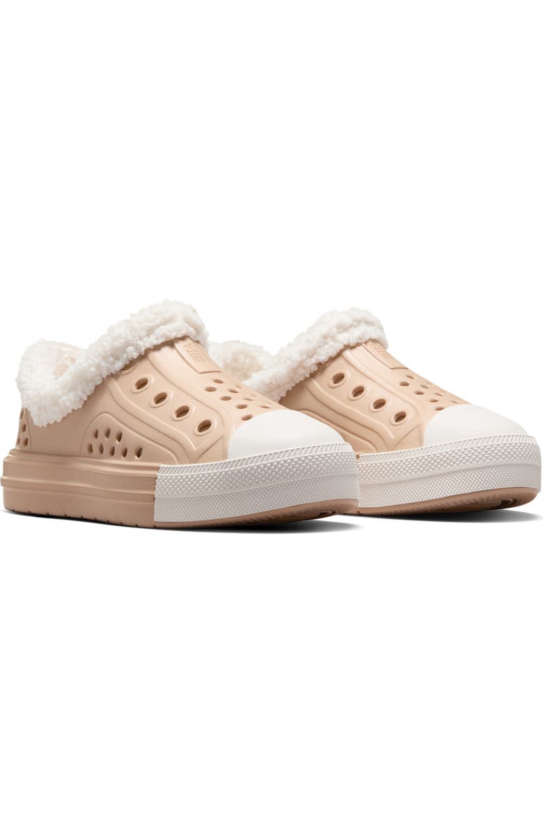 Converse Kids' Chuck Taylor All Star<sup>™</sup> Play Lite CX High Pile Fleece Slip-On Shoe, Main, color,