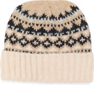 Vince Camuto Brushed Fair Isle Beanie