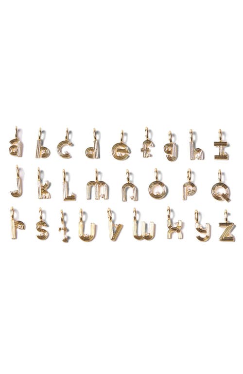 ADINA REYTER ADINA REYTER GROOVY DIAMOND MINI INITIAL CHARM 