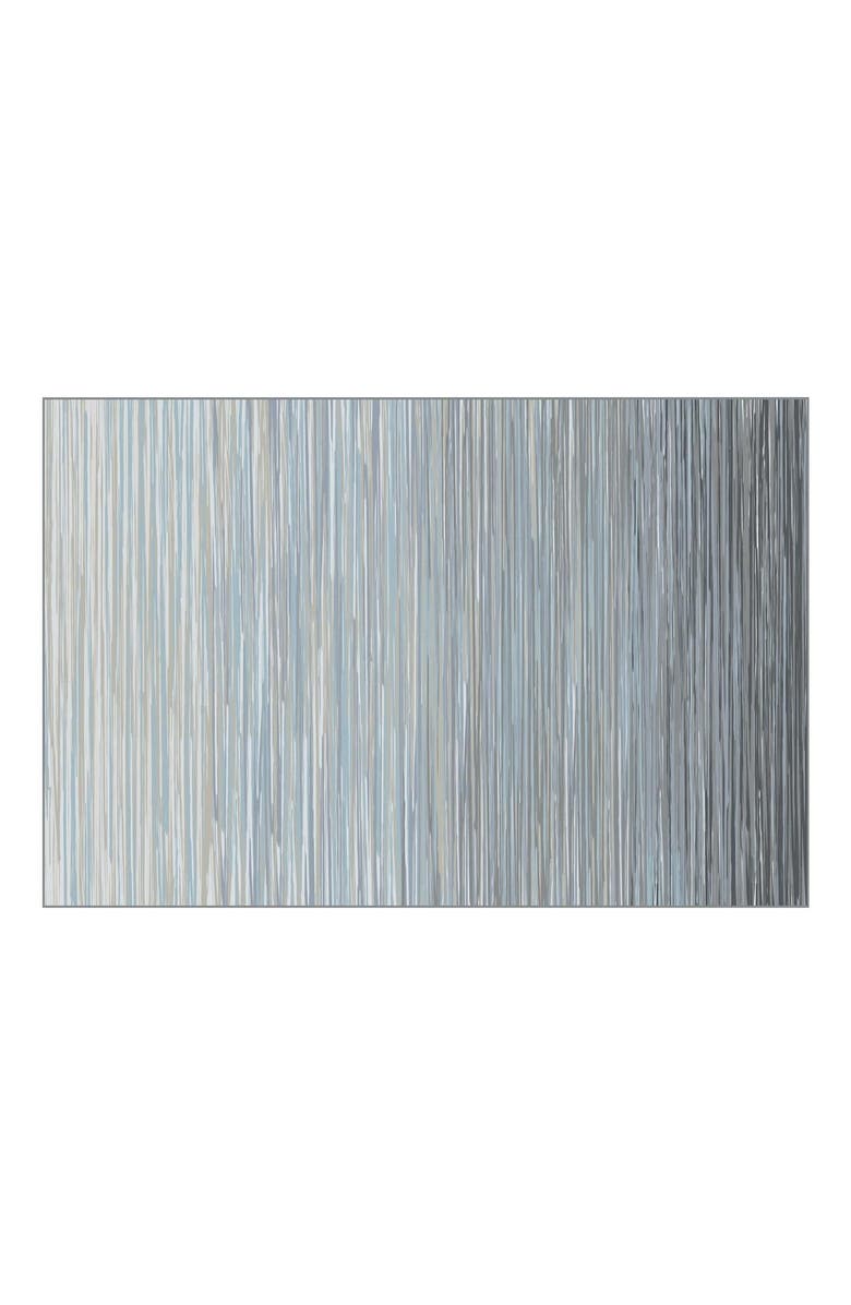 Kaplan Early Learning Company Sense of Place Nature's Stripes Carpet - Blue - 4' x 6' Rectangle, Main, color, Blue