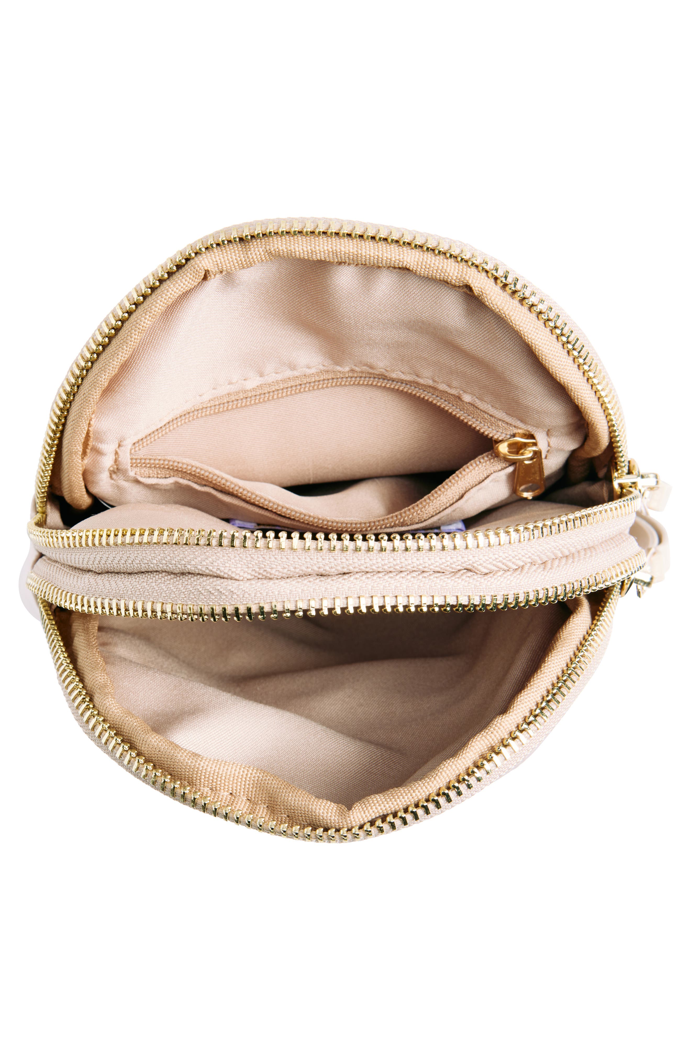 Madden Girl Adjustable Sling Bag, Alternate, color, Taupe