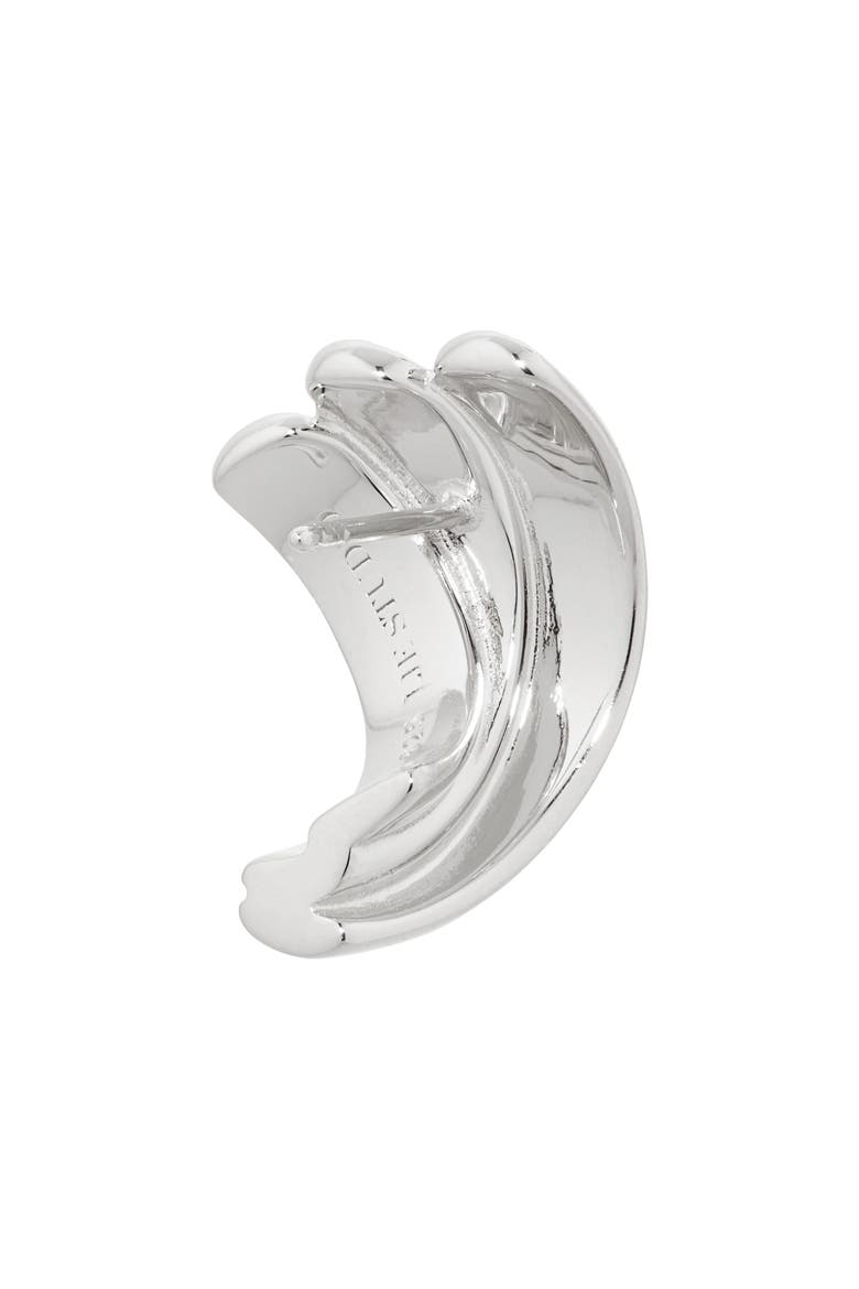 The Magda Stud Earrings, Alternate, color, SILVER